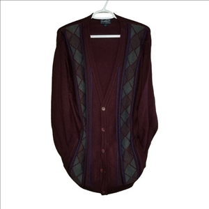 Arnold Palmer Knit Grandpa Cardigan Button Front Sweater Label Reads Size 42-44